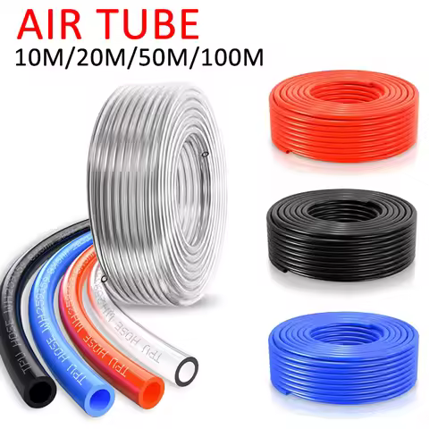 10m/20m/50m/100m Pneumatic Air Hose Plastic Tube 4mm 6mm 8mm 10mm 12mm Air Hose Tube Pneumatic Tube 