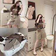Beige brown wide-leg women's jeans