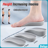 S.L. 1.5/3.5CM Height Increasing Insoles/ High Elastic Breathable Sports Pads/ Thick Sole Heel Pad