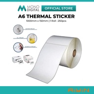 AWB THERMAL LABEL STICKER A6 350PCS/AIYIN D11 PRO LABEL PAPER 3 ROLL /D30 PRO 3 ROLL LABEL PAPER - P