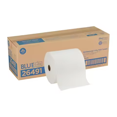 Ultra 8" High-Capacity Recycled Paper Towel Rolls By GP PRO (Georgia-Pacific), White, 26491, 1,150 L