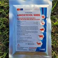 Gói Amox Amoxycol 500S chuyên viêm ruột hoại tử ecoli bại huyết tụ huyết trùng thương hàn tiêu chảy 