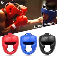 QUENNA Full-covered Pu Boxing Helmet Kids Adults Muay Thai Training Sparring Boxing Headgear Gym Equ