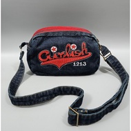 Vibes No.93 Jeans Bag Girlish Shoulder Two Star Model (Width 9.5 Inches Height 6 Inches)