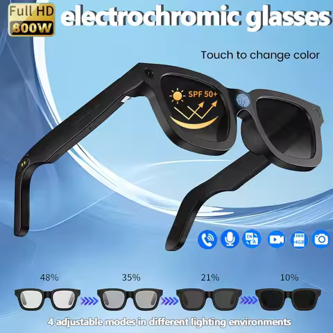 2026 Smart Glasses HD Photo Video OpenAI Record Translation Touch Photochromic Lenses Bluetooth Call