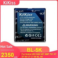 KiKiss Mobile Phone Battery For Nokia X7 X700 C7 C700 N85 N86 N87 8MP 701 ,BL-5K 2350mAh Batteries