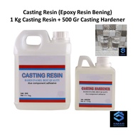 Epoxy Resin Bening - 1.5 KG - Casting Resin - Epoxy Resin Clear Bening - Resin Kerajinan Tangan - R