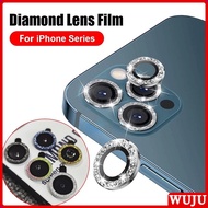 Camera Lens Protector For iPhone 11 12 13 Pro Max 12 13 mini Metal Ring Camera Lens Tempered Glass Protection Film Cover