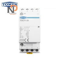 Contactor 2NC2NO TOMZN TOCT1 4P 25A 2NO 2NC 220V Din Rail Household AC Modular Contactor