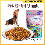 Pet Dried Veggie 100g Dog healthy snack Dog natural food seasoning mix veggie high vitamin fiber die