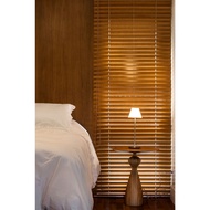 [BO Blind]  Premium Timber Blinds 50mm Non deco Tape Custom Made Made in Malaysia