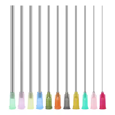 20pcs 100mm Dispensing Needle Glue Needle 4 Inch Stainless Steel Glue Needle for Filling E-liquid, I