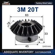 Bevel Gear 3M 20Teeth With Inner Hole 14/15/16/17/18/19/20/22/24/25/28mm 90 Degree Drive Commutation
