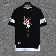 M-3XL Summer Unisex Street Tops Fashion Men's Slim Fit Short Sleeve T-shirt Counter-Strike game Print Tees Round Neck Oversized Shirt For Youth Clothes Black White