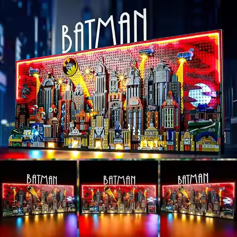 LED Light Kit for 76271 Gotham City Model, Remote Control Display Light (Model NOT Included)