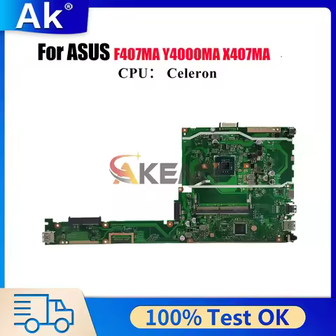 X407MA Laptop Motherboard For ASUS VivoBook X407MA X407M Y4000MA F407MA Notebook Mainboard With Cele