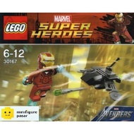 sh0015 Lego Marvel Super Heroes The Avengers 30167 -  Iron Man Mark 6 Armor vs. Fighting Drone polyb