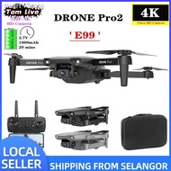 ⊕┋❆2021 E99 Pro Spy Drone With HD Camera WiFi FPV 4K 720P Dual Visual Positioning