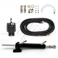 Inboard Hydraulic Steering System With Helm Pump Compact Cylinder Tubing For Vessels Sizes Up To 11 