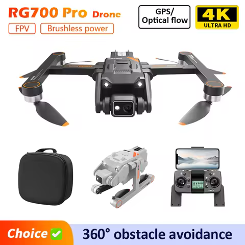 VS S188 New RG700Pro Obstacle Avoidance Drone 4K HD Dual Camera GPS Return Remote Control Aircraft B