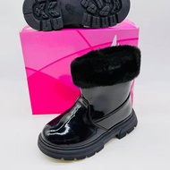 waterproof non slip boots schoolbag Chain Leather Boots children's Korean Short Boots Size25-36 424