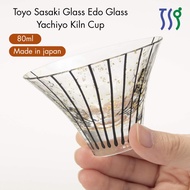【made in japan】
Toyo Sasaki Glass Edo Glass Yachiyo Kiln Cup Tsukimi Sake 80ml Made in Japan Sake Cu