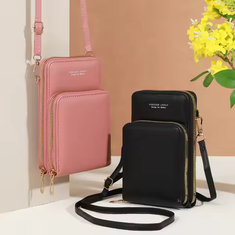 Elegant Fashion Phone Wallet for Women Slim Compact Secure Design for Travel Essential Fits Phone La