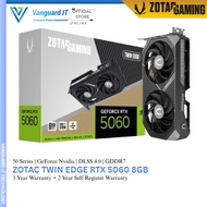ZOTAC GeForce RTX 5060 TWIN EDGE 8GB GDDR7 GRAPHICS CARD BLACK ( ZT-B50600H-10M )