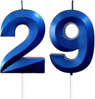 2.76" 29th 92nd Number Candles Birthday Gifts for Women Men Birthday Decorations Birthday Candles Nu