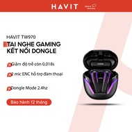 HAVIT TW970 Gaming Headset, Bluetooth 5.3, Dongle Mode 18ms, Listen Up To 24H - Genuine Havit Produc