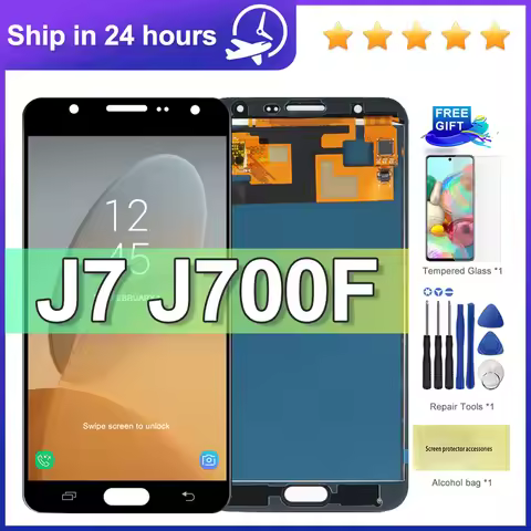 5.5" For AMOLED For Samsung J700 LCD Display J700F J700H J700M Touch Screen Digitizer For Samsung J7