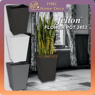 Diamater 25.2cm Felton Square Flower Pot 2453 Garden Deco / Pasu Bunga Berkebun Bonsai
