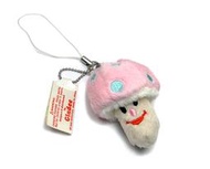 GLADEE香菇吊飾(粉紅色)，可愛精緻的香菇造型,可當作手機吊飾或包包吊飾