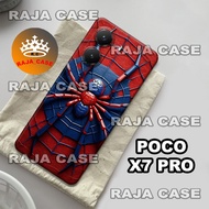 Rc23/Softase rubber hp poco X7 PRO - Spiderman Motif - Case hp poco X7 PRO - Casing poco X7 PRO - Si