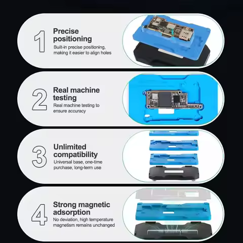 RELIFE RL-601T 31 in 1 iPhone X~16 17 Pro Max Motherboard Middle Layer Board Plant Tin Platform 3D B