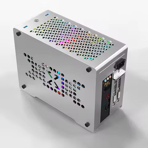 ZZAW Braveman B1 ITX Computer Case Desktop PC SFX/SFX-L Power Supply Mini Portable Aluminum Alloy Ch