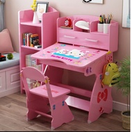 Kid study table set with chair children's study desk