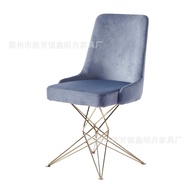 Chair Net ins Simple Red loft Line Golden Soft Dining Chair Modern Iron Wire Nordic Chair Covered Fl