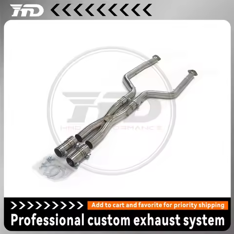 Performance Middle Pipe for BMW X5M X6M 4.4T LCI 2023+ X Tube HMD Exhaust System Stainless Steel Wit