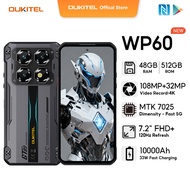 OUKITEL WP60 5G 48GB+512GB​​ 108MP+32MP 5G smartphone ​​7.2“ FHD+ 120Hz Resfersh Rate Display 10000m