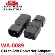WA-0089 IEC320 C14 to C19 PDU Converter Power Adapter