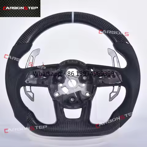 Carbon Fiber Car Steering Wheel for Audi Q7 Q5 Q3 Q8 Rs3 Rs4 Rs5 Rs8 A3 A4 A5