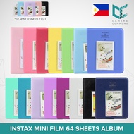 Photo Album Pieces of Moment/Memories 64 Pockets Slots Plain Color for Fujifilm Instax Mini Film