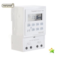 MERLYMALL Digital Timer Switch, 1W Power 30A Programmable Timer, Smart Home with LCD Display Microco