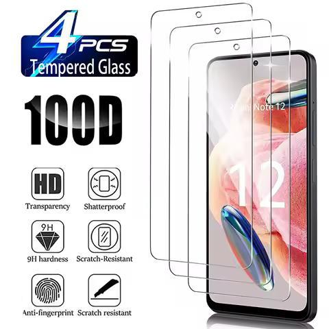 2/4Pcs Tempered Glass For Xiaomi Redmi Note 12 4G 5G/Note 12S/Note 12 Pro/Note 12 Pro + Screen Prote