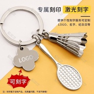 【ks0699.my】 金属个羽毛球钥匙扣体育馆礼品挂件钥匙圈运动会足球篮球挂件Metal badminton keychain gym gift hanging 【0808CTe9v3aka】