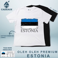 ESTONIA 11 SOUVENIR T-Shirt Cotton Combed 24s SOUVENIR PREMIUM GIFT