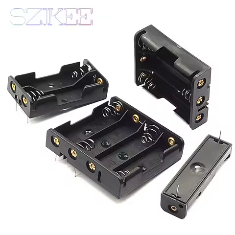 AA Battery Holder With Pins AA battery box PCB Pin type AA Holder Can Be soldered suitable for AA ba