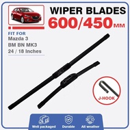 Front Wiper Blades For Mazda 3 Mazda3 BM BN MK3 2013 2014 2015 2016 2017 2018 Windscreen Accessories