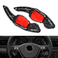 Forged Carbon Fiber Car Steering Wheel Paddle Shifter Extension For VW Golf MK5 MK6  Polo Passat Sci